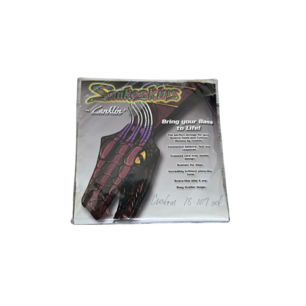 Conklin Snakeskins Bass Strings Custom 18–107 Set‎ Stainless Steel USA NEW